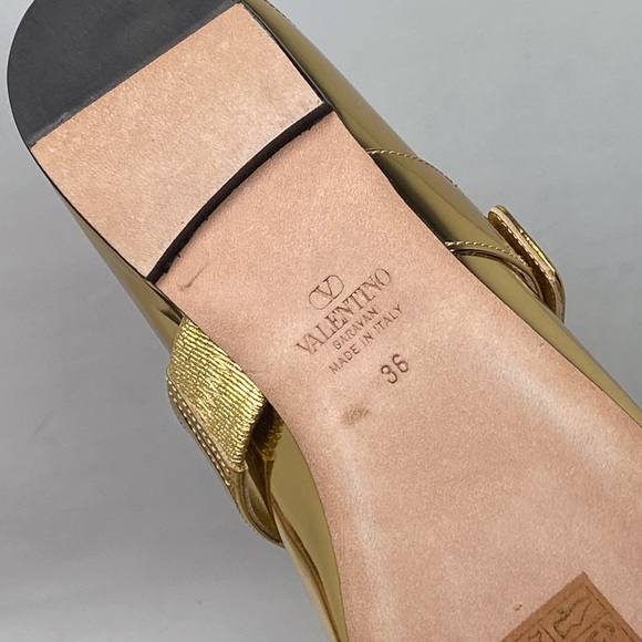 Valentino Garavani VLogo Locker Mary-Jane ballerina shoes size 36 - Picture 16 of 16